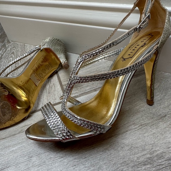 Ted Baker Silver Heels - Picture 2 of 3